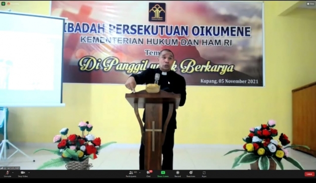 Rudenim Kupang mengikuti Kebaktian Oikumene